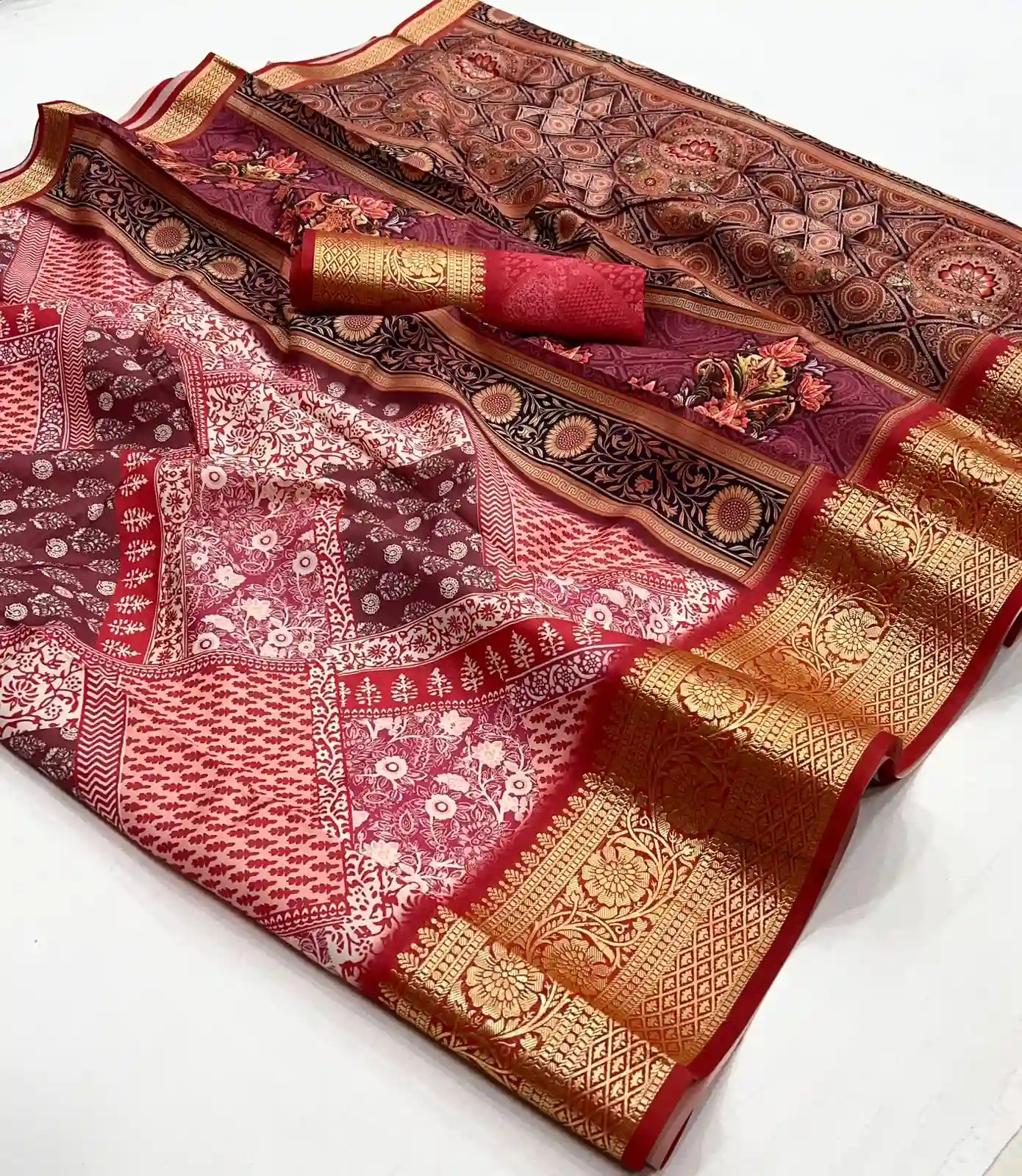 Rajpath Saaria Silk Dola Viscose Wholesale Fancy Sarees Catalog — Wholesale Sarees, MPA wholesale from Surat - Gallery Image 7